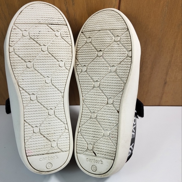 Carter's Girls Black Perrie Sneaker Size 13M - Picture 2 of 5